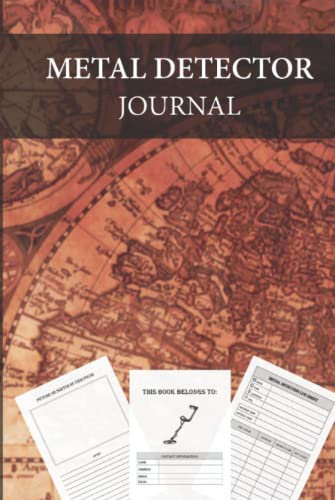 Metal Detector Journal: To Record the Dates, Location, Machines used, Settings and Items found during your search.
