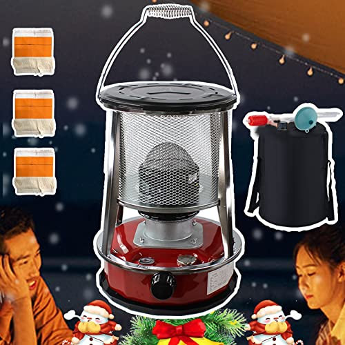 Estufa de PetróLeo Móvil PortáTil,Eficiente Estufa de Queroseno,Estufa de emergencia,estufa de calor interior y exterior dos en uno,con bolsa de almacenamiento,Camping, al aire libre, pesca en hielo