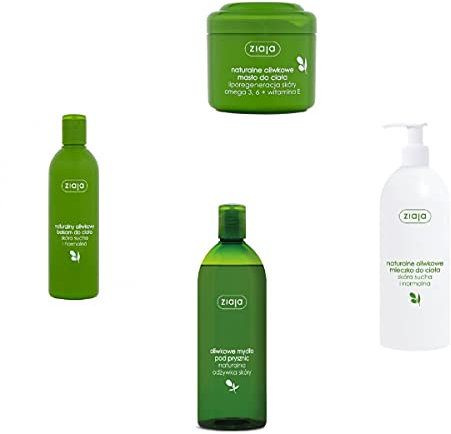 Auto-schmuck ® Ziaja Kosmetik Sets, Gesichtscreme, Tagescreme, Nachtcreme, Augencreme, Gesichtswaschgel, Handcreme, Körperbutter, Körpermilch, Körperbalsam, (Olivenöl Korperset)