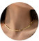 Hipwope 14K Gold/Silver Plated Snake Chain Necklace，Herringbone Necklace For Women Gold Filled Flat Chain Necklace for Women Girl Gifts Jewelry Adjustable Necklace 3/5MM(W) 16/18 20/22/24(L)