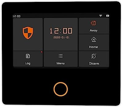 Alarm System WiFi Smart Home Burglar Alarm Kit Wireless Security Protection System IPS Touch Screen Built-in 10 Languages Zero false positive rate (Color : Set-Q 9Kit)