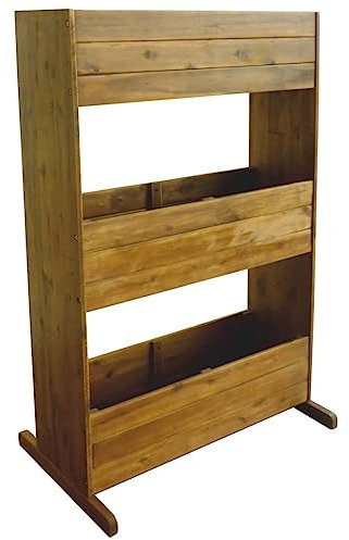 Macetero grande exterior balcón jardinera jardín bancal alto 3 niveles de madera maciza de acacia solución ideal para jardinería que ahorra espacio y plantas sanas