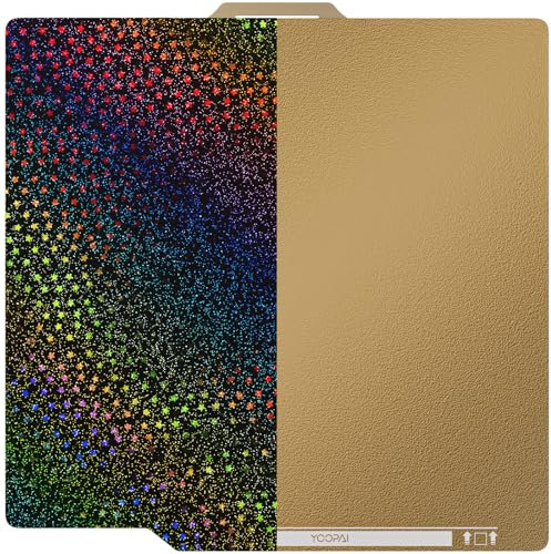 YOOPAI Bambulab - Piastra di stampa su entrambi i lati testurizzata PEI + PEY liscio 257 x 257 mm, per stampante 3D Bambu Lab P1P/P1S/X1