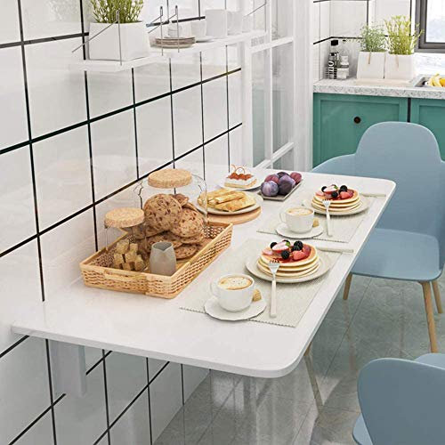 SORVA Zusammenklappbarer Wandtisch – platzsparend – Esstisch, Computertisch, Wandtisch – Klapptisch – Home-Office-Wandtisch für kleine Räume, 90 x 50 cm