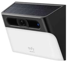 eufy Security Solar Wandleuchte Cam S120 Solar Überwachungskamera Aussen Kabellos, 2K Kamera, Bewegungsaktiviertes Licht, KI-Erkennung, IP65 Wasserdicht, Strahler, Keine Monatliche (Generalüberholt)