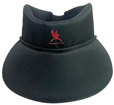 Hockey Nackenschutz Jugendliche, Verstellbarer Eishockey Nackenschutz Schlüsselbeinschutz, Hockey Shirt mit Nackenschutz, Atmungsaktive Sport Halsmanschette mit ergonomischem Brustschutz für Sportler