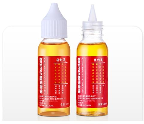 Flasche Feinmechaniköl Nähmaschinenöl Universalöl - Hohe Viskosität - Ideal für feinmechanische Komponenten, Scharniere, Türen, Fenster, Elektro-Rasierer - 2 x 30 ml