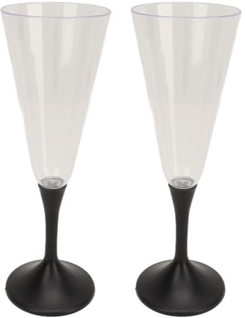 HUAOSN 2 Pièces Verre à Champagne Lumineux, Tasses Clignotantes à Champagne à Vin, Verre à Vin Coloré Lumineux pour Bar Discothèque pour Cocktails Lumineux