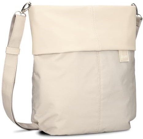 Två damaxelväska Olli OT12 crossbody-väska, 7 liter slitstark och vattenavvisande axelväska, högkvalitativ nyckelring, extra axelrem, hemligt fack (line), Linne