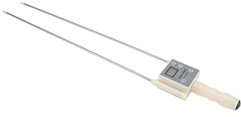 Tragbares Getreide-Feuchtigkeitsmessgerät, Tragbares Heu-Feuchtigkeitsmessgerät mit LED-Anzeige für Getreidestroh, Kleie, Futtergras, Leymus Chinensis, Luzerne, Überwachung und