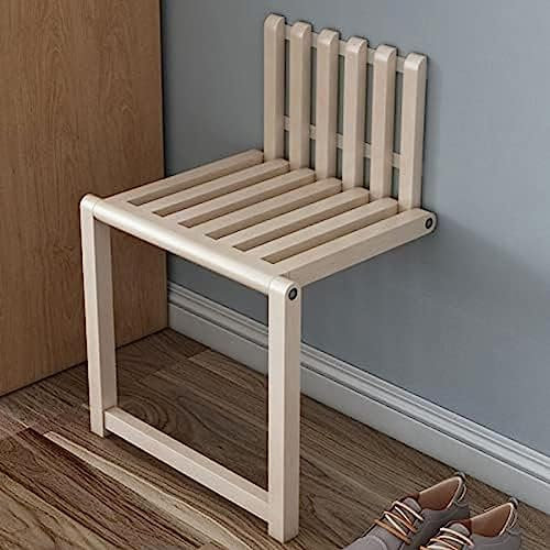 Klapphocker aus Massivholz, für den Eingangsbereich, Wandmontage, Duschsitz, einfach zu installieren, Klapphocker für alle Anlässe
