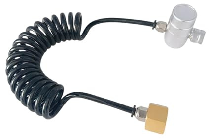 Corghd Whipped Cream Chargers with Hose Coil Line From Thread M11x1 Fiting NO2 Tank to M22 Thread Cream Jar