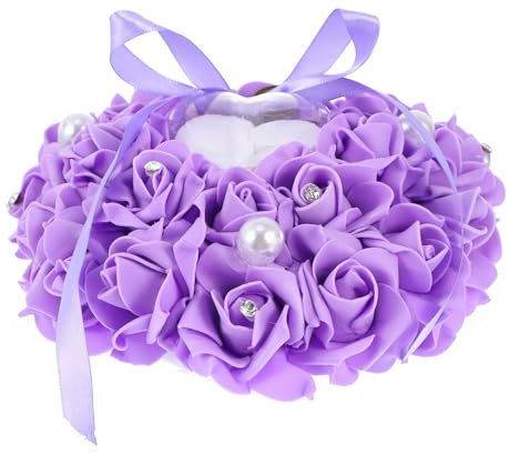 OFFSCH Elegantes Kissen in Herzform Brautschmuck Für Hochzeit Oder Verlobung