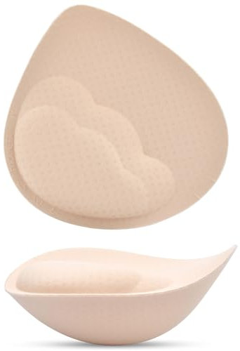 KSang Super Thick Bra Pads Inserts for Push Up, Bra Pads Breast Enhancers Add 1-2 Cups for Women Dresses, Swimsuits, Sport - C/D