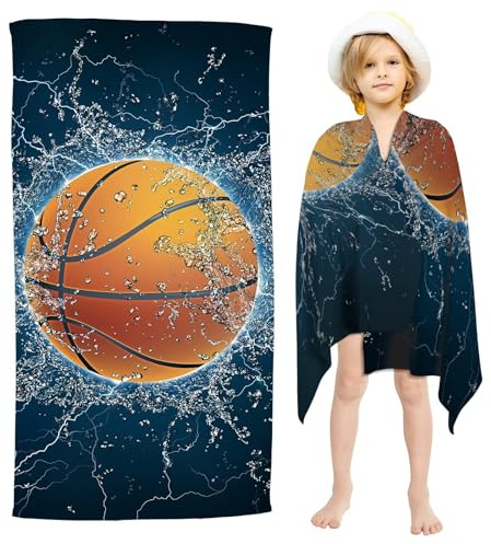 Asciugamano da Spiaggia da Basket, Basket Telo da Spiaggia,Asciugamano da Spiaggia per il Basket, Ottimo per le Spiagge e le Piscine, Regalo di Compleanno(75 * 150 cm)