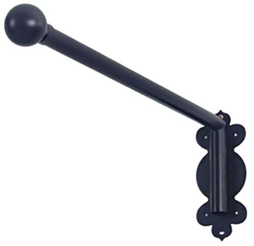 Hochleistungs-Gardinenstangen mit Schwenkarm, Portiere-Stange für Seitenwände, Fenstervorhang-Präsentationsständer, Gardinenarm, Türvorhangschiene (Farbe: Schwarz(20in)