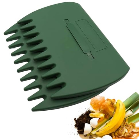 Raccogli Foglie Per Lavori In Giardino, Artigli per Foglie con Rastrello Manuale, Attrezzo da Giardino Impermeabile per Rimozione Residui e Pulizia Prato