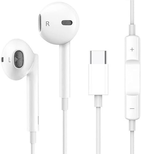 Kogwjte Auriculares In Ear para iPhone con Cable, Auriculares con Micrófono y Control de Volumen, Auriculare Cancelacion Ruido Compatible con iPhone 14 Pro Max/Plus/13/12/Mini/SE/11/ (Gris)