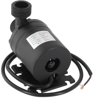 AugustknowU Pompe à eau sans balais économe en énergie 12 V 24 V submersible pour fontaines et aquariums, fonctionnement silencieux (DC 24 V)