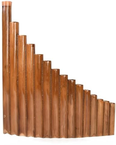 Professional Pan Flute Beginners Adults Right Left Hand A 15 Pipes Natural Pan Flute G Key(Type1)