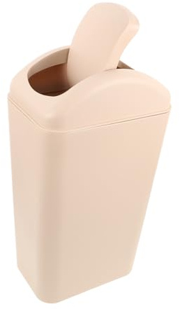 Ciieeo Pattumiera Plastica con Coperchio Ribalta Cestino Sottolavello Compatto per Bagno e Cucina Contenitore Odore Sigillato per Uso Multiambientale