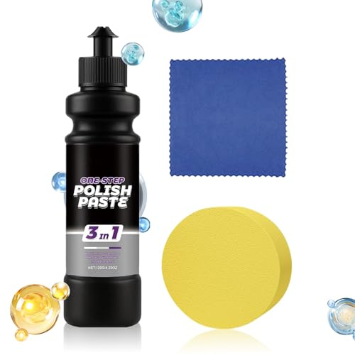 Generisch Autolackpflegecreme zur Kratzerentfernung - Lackreparatur Paste | Auto Politur | Stellt den ursprünglichen Glanz Wieder her, Schützende Barriere gegen Oxidation, Für alle Lackfarben