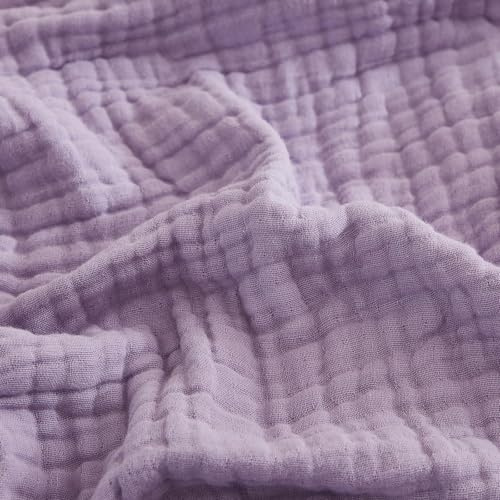 Sanfte Musselin Decke Sommer,Alpenfaser Musselin Decke,100% Baumwolle Erwachsene für Couch,atmungsaktive Gaze-Decke alle Jahreszeiten,weich und leicht vorgewaschene Baumwolldecke (12,130*150cm)