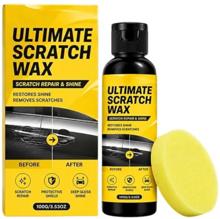 BilBorttagare 100 Ml Bilvax Utvändig Poleringspasta | Klarlacksreparation Av För Sedan, SUV, Husbil, Motorhuvar, Dörrar, Backspeglar, Samt Stötfångare