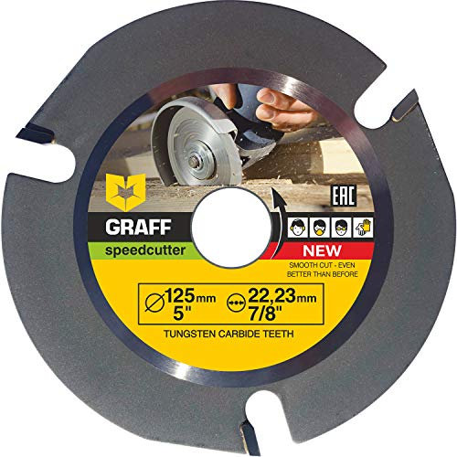 GRAFF SPEEDCUTTER Holz Sägeblatt 125 mm - Trennscheibe Holz - Kreissägeblatt zum Schnitzen, Schneiden, Formen