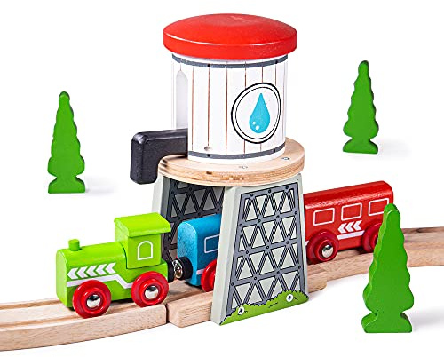 Bigjigs Rail Eisenbahn Turm Holz Wasser - Andere Spezialisierung Holz Eisenbahn Kompatible Marken