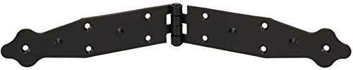 KOTARBAU® Kistenband 290 x 35 mm Kistenscharnier Tischscharnier Möbelband Möbelscharnier Scharnier Truhenband Flügelscharnier Pulverbeschichtet Schwarz