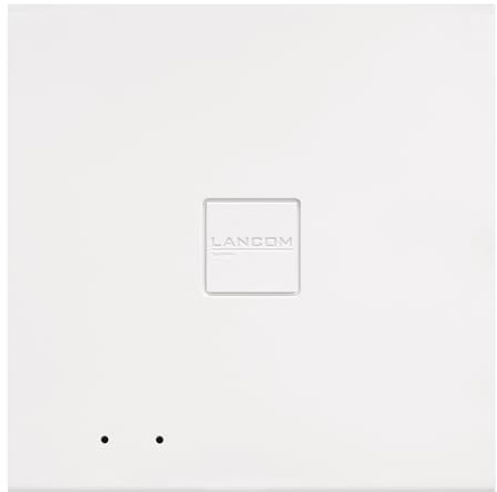 LANCOM LX-6400 (WW) WiFi-6 Access Point mit bis zu 2400 MBit/s, 8 integrierte 180° Antennen, PoE (IEEE 802.3at), Dual Concurrent WLAN (2,4 & 5 GHz) 4x4 MU-MIMO, 2,5 Gigabit Ethernet-PoE-Port, Weiß