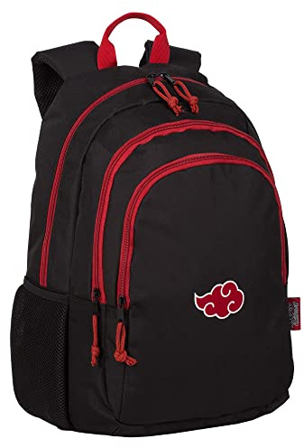 Sac à dos école Naruto Cloud - deux poches principales et poche avant - poches latérales - compartiment pour ordinateur et intérieur doublé - adaptables aux chariots - 19x31x42 cm - Toybags