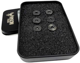 RISON-Titanium 6 Pièces Boulons de Volant à Six Pans Creux en Titane M5x0.8x12mm, Vis de Volant de Voiture à Tête Fraisée, Vis à Tête Plate de Montage pour Volants de Course