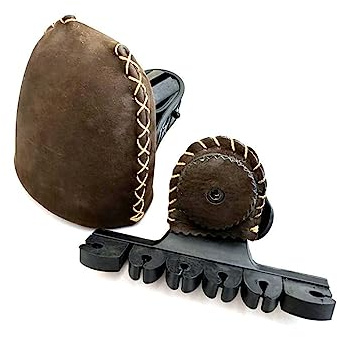 Archery Quiver Leather Quiver Two Point Archery Quiver (Black)