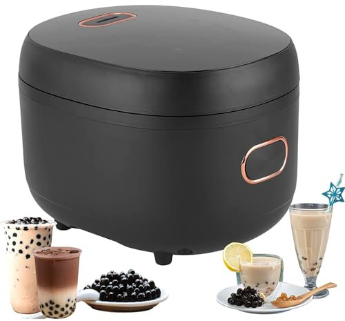 Automatic Pearl Pot, 5L Commercial Tapioca Pearl Cooking Pot, 900W Boiling Pearls Maker with Touchscreen,0-99 Minutes Timer Adjustable, for Boba Tea/Bubble Tea/Milk Tea