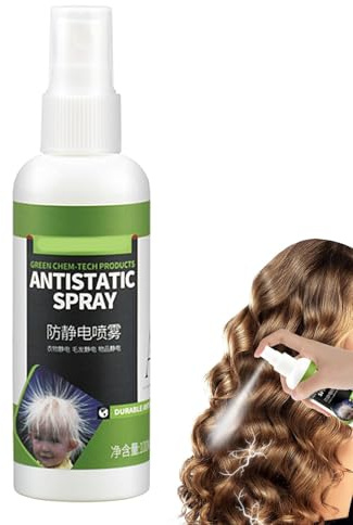 Static Spray, Antistatic Spray - Static Adhesive Spray 100 ml - Odour Eliminator, Travel Size Fabric Spray for Clothes, Fabrics, Bedding, Blankets, Carpets