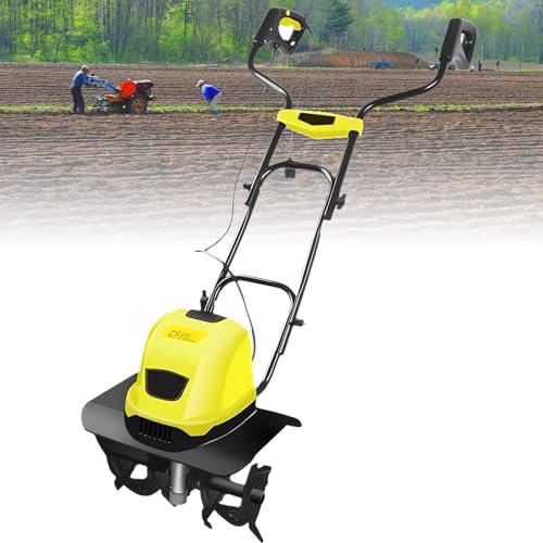 Fresa elettrica da giardino, 1500 W ad alta potenza con velocità di 390 giri/min, profondità 18 cm e larghezza 36 cm per una coltivazione efficiente del suolo in prati e agricoltura