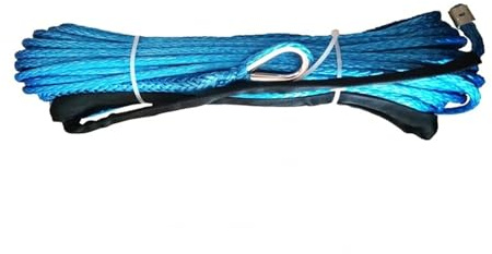 Cuerda de Remolque sintética Resistente de 8 mm x 50 m for cabrestante de Coche, for ATV, UTV, Todoterreno Fuerte Capacidad(Blue)