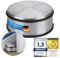 Designer Türstopper aus Edelstahl Gummi Türpuffer Türhalter Stopper 1,2kg (Silber 11x6cm, 1 Stück)