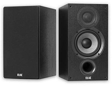 ELAC DEBUT Regallautsprecher B5.2, Ideal für die Musikwiedergabe über ihre Stereo-Anlage, Als Teil eines 5.1 Surround-Systems, Exzellenter Klang und hochwertiges Design, passiv, Schwarz dekor