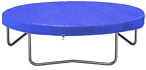 vidaXL Trampolinabdeckung Trampolin Abdeckplane Regenschutz Wetterplane Regenabdeckung Schutzplane Schutzhülle Regenplane PE 360-367cm 90g/m²