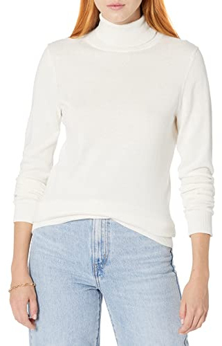 Amazon Essentials dam Lätt långärmad tröja med polokrage klassisk passform (finns i plusstorlek)