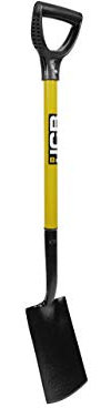 JCB Professional Border Spade, Carbon Steel Blade, Heavy - Duty Contractor Tool - Professional Grade - Premium Quality