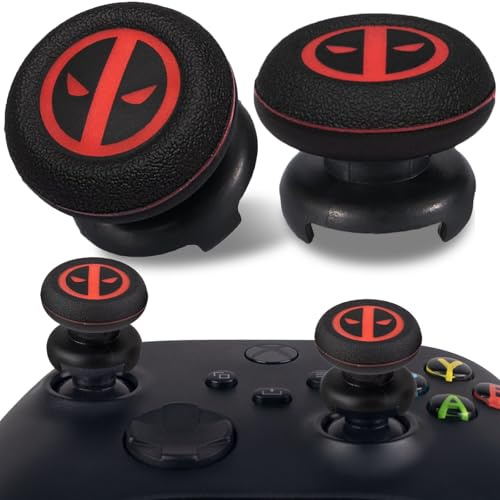 Playrealm FPS Thumbstick Grip cubre palancas analógicas y extensor impresión goma de borrar silicona toma cubierta 4 juegos para mando Xbox Series X/S y Xbox One (Die)