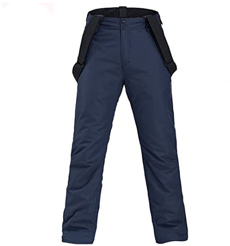 Skihose Damen Winter Sport Outdoor Verdickung Hose Männer Winddicht Wasserdicht Warm Snowboard Hose Sport Warm Dunkelblau L