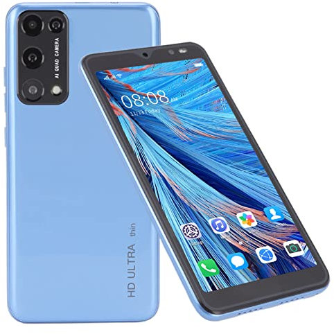 Smartphone ohne Vertrag Android 6 für Rino8 Pro,Dual SIM Handy Mobile,5,45 Zoll HD Display mit 2MP+5MP Kamera,2GB RAM+32GB ROM Speicher,128GB erweiterbar,Gesichtserkennung(Blau)