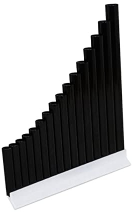 Supvox 16-Stimmige C-Dur Panflöte aus ABS Schwarz Lernpanflöte für Einsteiger und Kinder