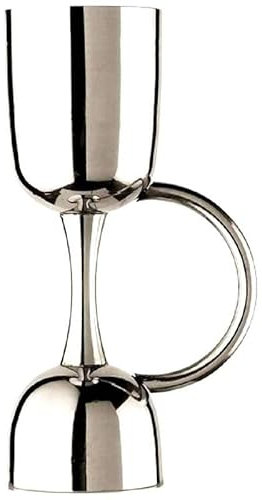 GRAINEX ENGINEER Wine Goblet Premium Stainless Steel Peg Measurer with Handle Jigger 30 & 60 ml, Cocktail Jigger Shot Glass Drink Measuring Bar Tool Double Side Jigger- Set of 2