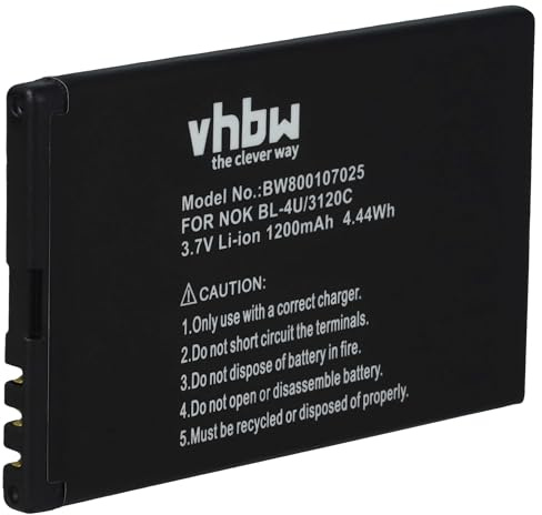 vhbw 1x Akku Ersatz für Doro RCBNTC04 | für Handy Smartphone Telefon (1200 mAh, 3,7 V, Li-Ion)